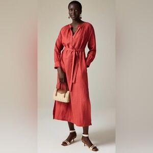 J. Crew Terracotta Midi Dress
